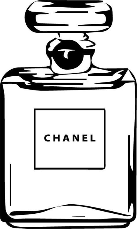 chanel bottle stencil|Chanel logo for crafts.